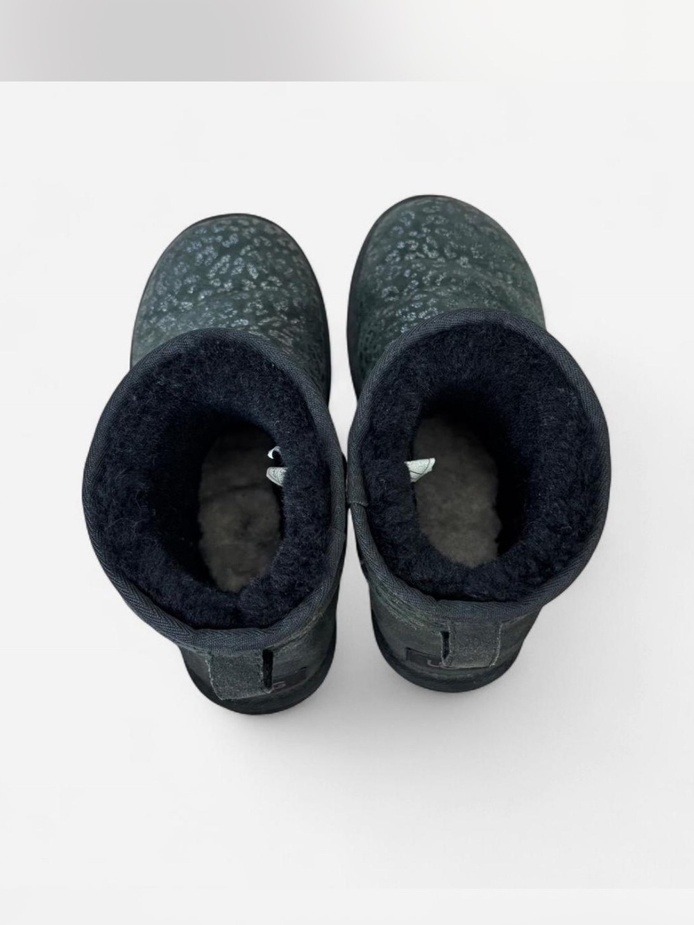 Ugg Classic Mini Snow Leopard Black 7 - Picture 4 of 8